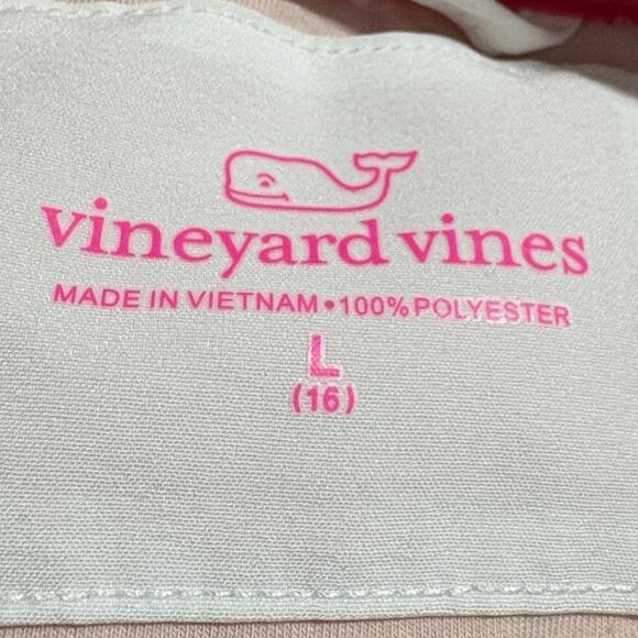 Vineyard Vines Girls Sherpa‎ Teddy Fleece Pullover Pink Size 16 Lg Quarter Snap - Picture 3 of 10